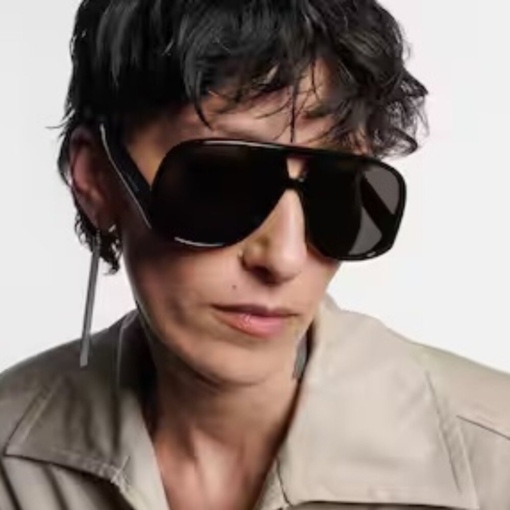 Saint Laurent Women Sunglasses Black Square SL652/F SOLACE 001 NEW AUTHENTIC - Picture 12 of 15